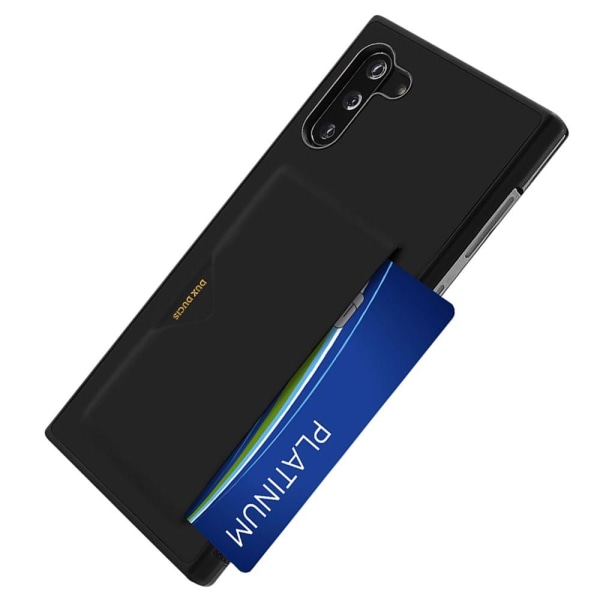Smidigt Skal med Korthållare - Samsung Galaxy Note10 Röd