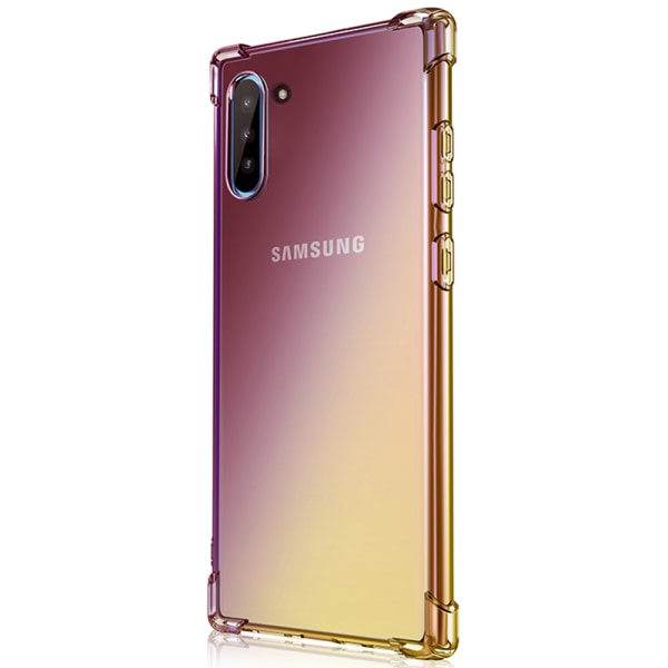 Beskyttende FLOVEME silikondeksel - Samsung Galaxy Note10 Svart/Guld