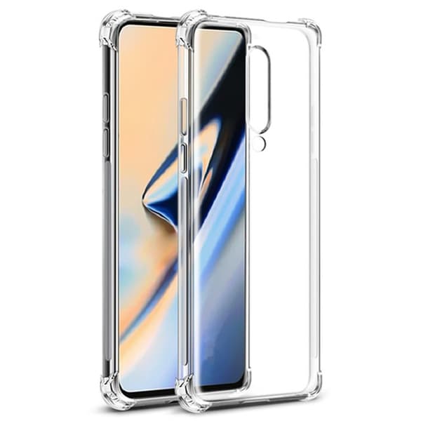 Stilsäkert Skyddsskal FLOVEME - OnePlus 7 Pro Svart/Guld