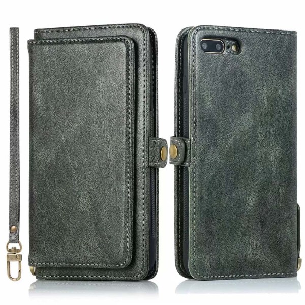 Plånboksfodral - iPhone 8 Plus Mörkgrön