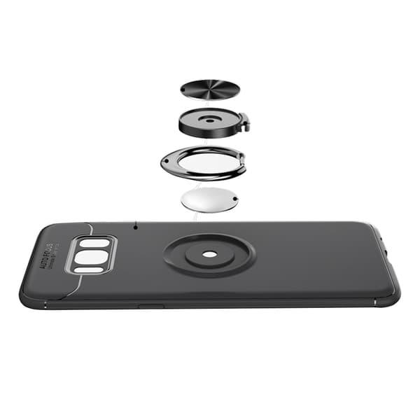 Samsung Galaxy S8 - Skal från Auto Focus med Ringhållare Blå/Blå