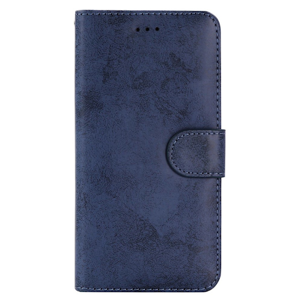 iPhone 7Plus - Silk-Touch Etui med Lommebok og Deksel Marinblå