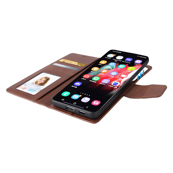2 i 1 Plånboksfodral HANMAN - Samsung Galaxy S23 Ultra Svart