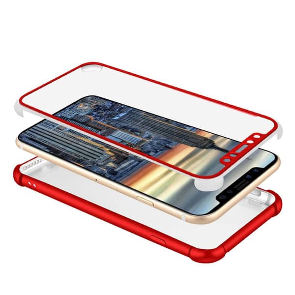 iPhone X/XS - Fodral (360Guard) Blå