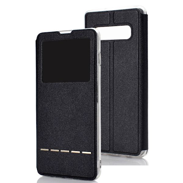 Samsung Galaxy S10 - Stilsäkert Fodral med Svarsfunktion Svart