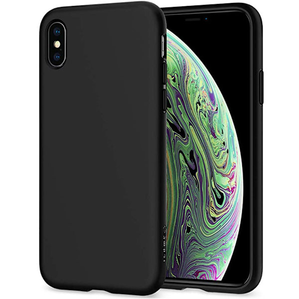 Stötdämpande Matt Nillkin Skal - iPhone XS Max Svart