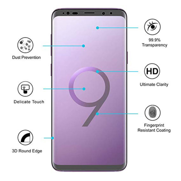 ProGuard S9+ 3-PACK Skärmskydd Nano-Soft Screen-Fit HD-Clear Transparent