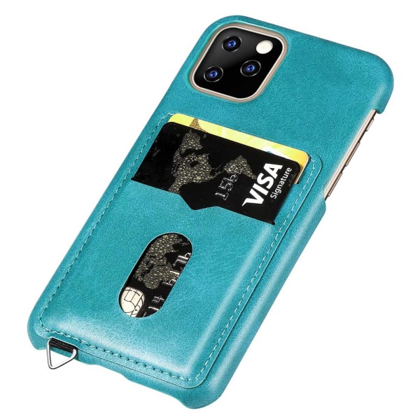 iPhone 11 Pro - Kraftfuldt vintage etui med kortrum Grå