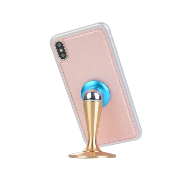 Floveme Exklusivt Skyddande Plånboksfodral - iPhone XR Roséguld