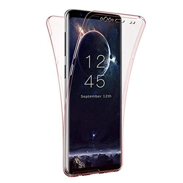 Samsung A6 Plus - Kaksipuolinen silikonikuori TOUCH FUNCTION Rosa