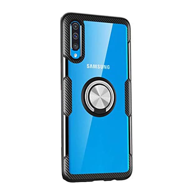 Samsung Galaxy A50 - Skal med Ringh�llare Blå