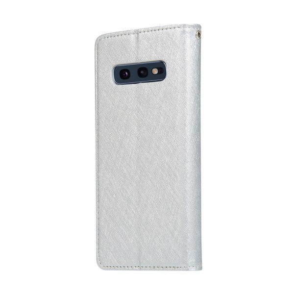 Elegant Plånboksfodral - Samsung Galaxy S10E Silver