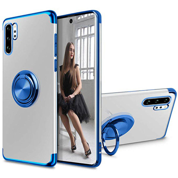 Genomtänkt Skal med Ringhållare - Samsung Galaxy Note10+ Blå