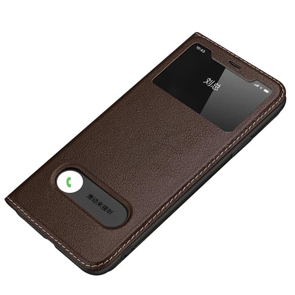 iPhone 13 Mini Läder + TPU-skal  Stil och skydd Svart