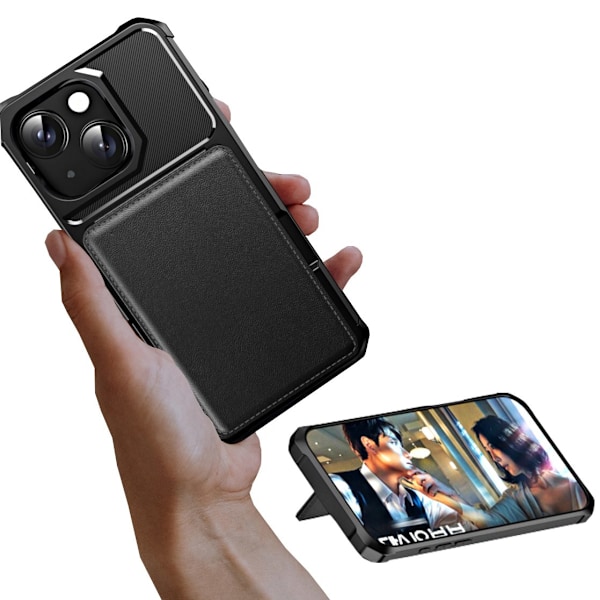 iPhone 14 Fodral - Praktisk Kortförvaring & Heltäckande Skydd