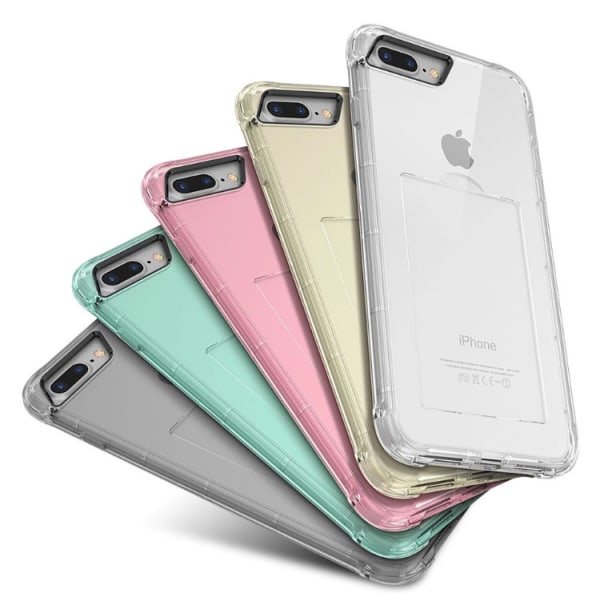 iPhone 7 - Stilig eksklusivt praktisk silikondeksel Støtsikkert Rosa
