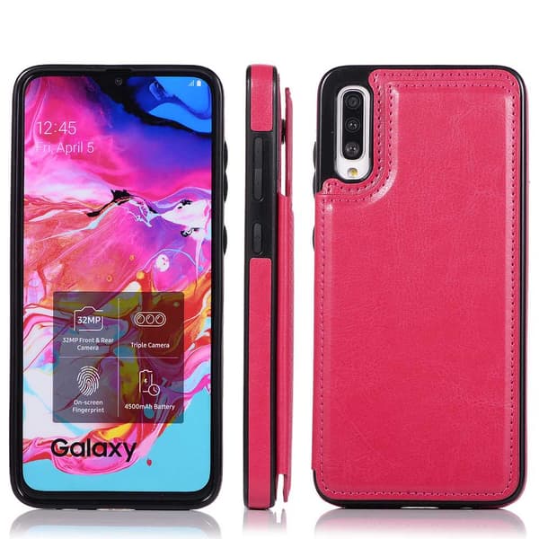 Glat Nkobee etui med kortholder - Samsung Galaxy A50 Vit