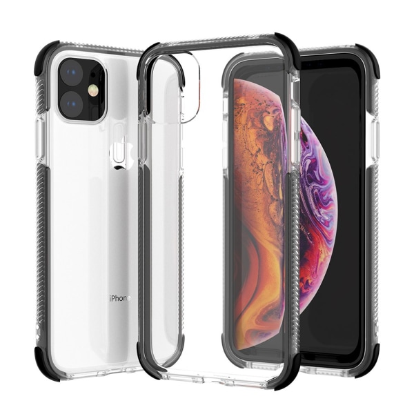 iPhone 11 Pro - Skyddande Smart Silikonskal Svart