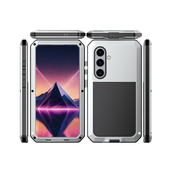 Stryktåligt Arbetsfodral Galaxy S25 Silver