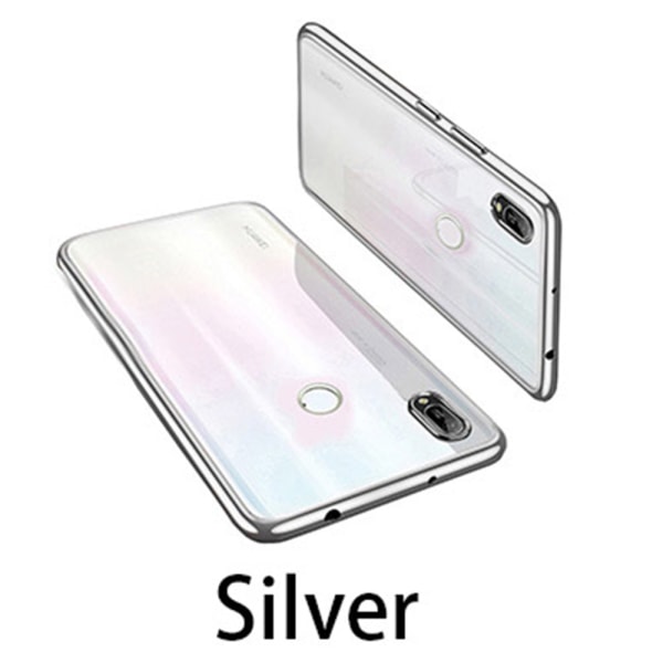 Støtdempende silikondeksel (Floveme) - Huawei Y6 2019 Silver