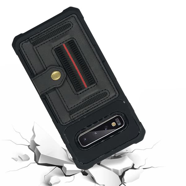 Samsung Galaxy S10 - Skal med Kortfack Grön