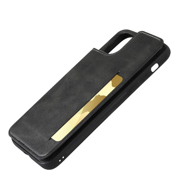 Praktisk etui med kortholder - iPhone 14 Pro Mörkblå