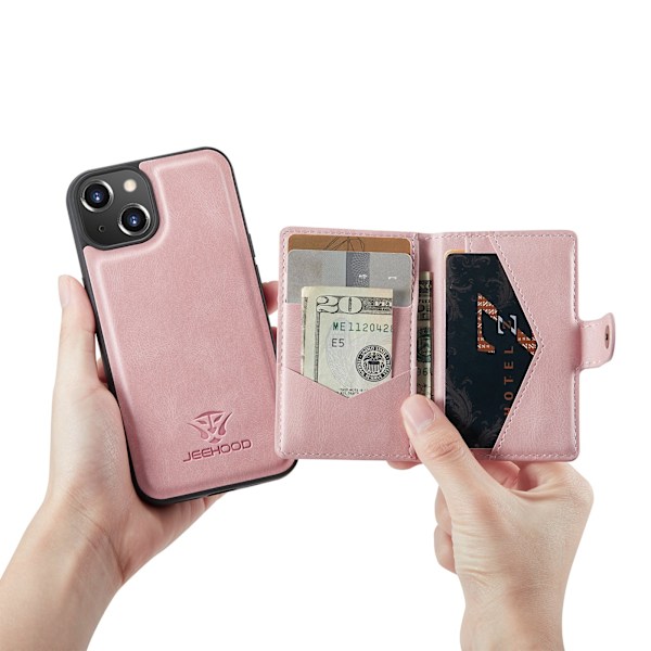 Etui med kortholder - iPhone 13 Brun