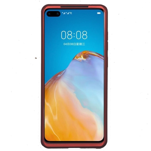 Huawei P40 Pro - Stilfuldt dobbeltsidet cover Lila