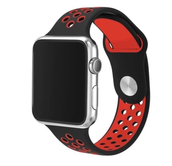 Apple Watch 42mm - ROYBEN's Stillfulla Silikonarmband Grå/Vit M