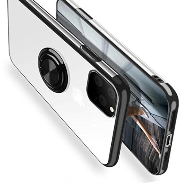 Ammattimainen kotelo sormustelineellä - iPhone 12 Pro Max Silver