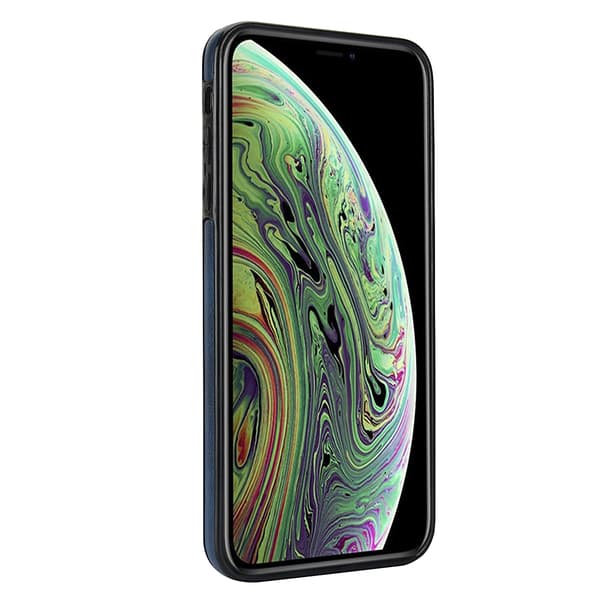 iPhone XR Leman Mobilskal med Kortförvaring Mörkbrun