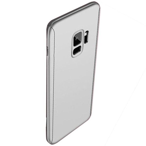 Professionellt Stöttåligt Dubbelskal - Samsung Galaxy S9 Silver