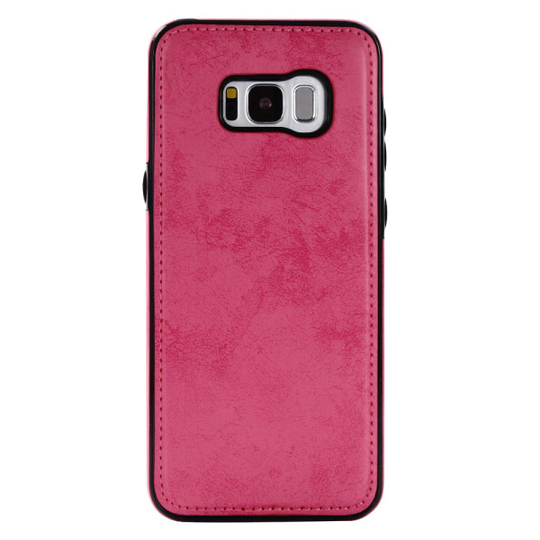 LEMAN Stilrent Plånboksfodral - Samsung Galaxy S8 Rosa