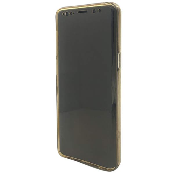 Samsung A6 Plus - Dubbelsidigt Silikonskal TOUCHFUNKTION Guld Guld
