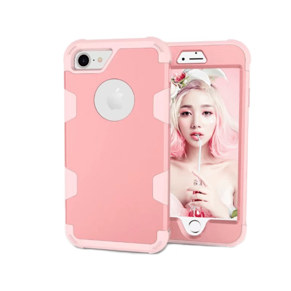 iPhone 7 - Skyddsskal från LEMAN Rosa/Svart