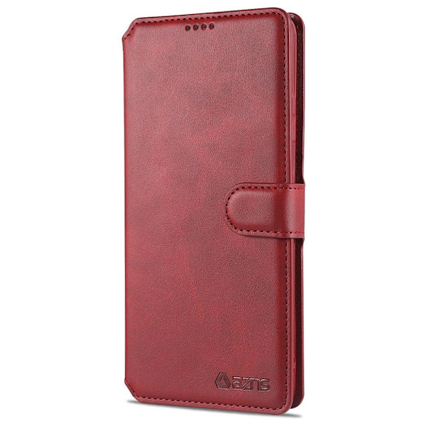 Stilfuldt pung etui - Samsung Galaxy S21 Ultra Röd