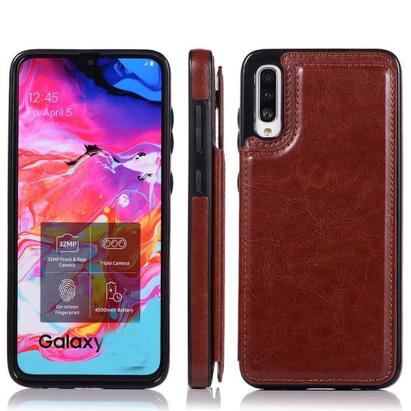 Glat Nkobee etui med kortholder - Samsung Galaxy A50 Vit