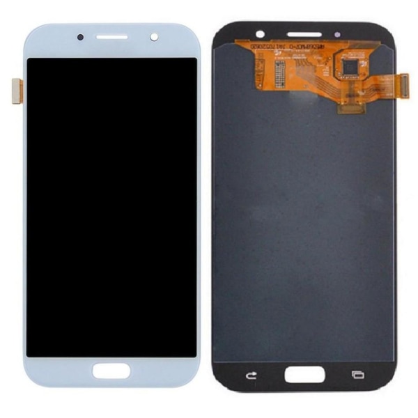 Samsung Galaxy A7 2017 - LCD Display Skärm BLÅ Blå