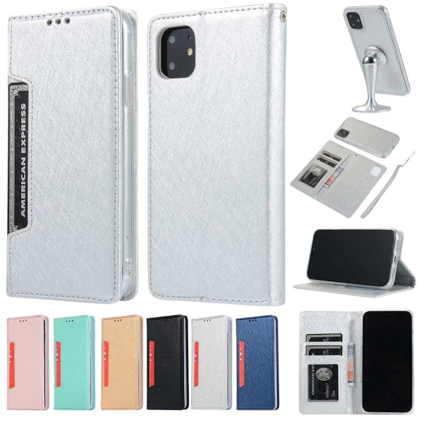 iPhone 11 Pro Max - Eksklusivt pungcover (FLOVEME) Silver