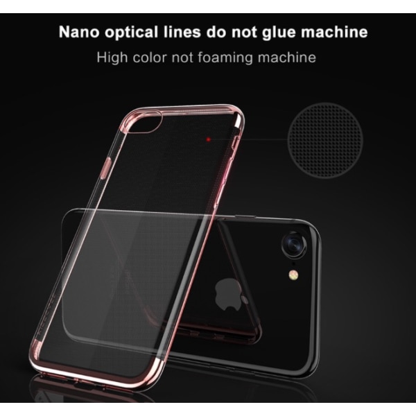 iPhone 7 PLUS - Stilig eksklusivt smart silikondeksel (MAX BESKYTTELSE) Svart