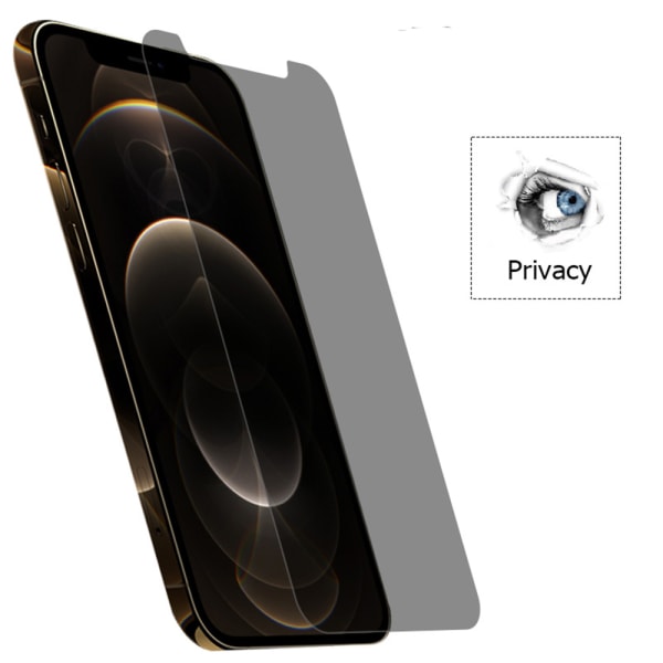 Anti-spion skærmbeskytter 0,3mm iPhone 13 Pro Svart