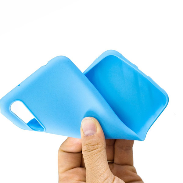 Matta varma silikonfodral - Huawei P20 Pro Blågrön