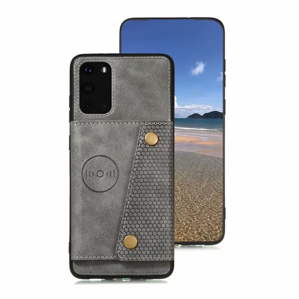 Glat cover med kortrum - Samsung Galaxy S20 Mörkblå