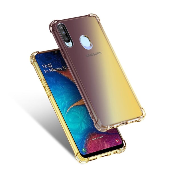 Skyddande Silikonskal - Samsung Galaxy A20S Transparent/Genomskinlig