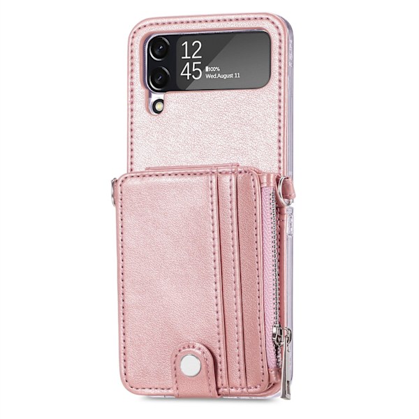 Tyylikäs kotelo korttipaikalla - Samsung Galaxy Z Flip 3 Grön