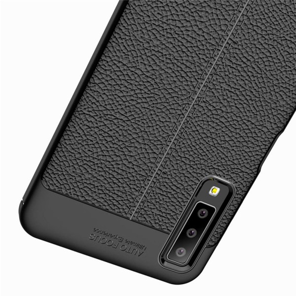 Samsung Galaxy A7 2018 - Stilrent Skal från Auto Focus Röd