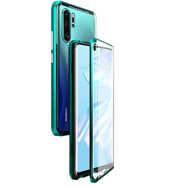 Praktiskt Dubbelt Magnetiskt Skal - Huawei P30 Pro Grön