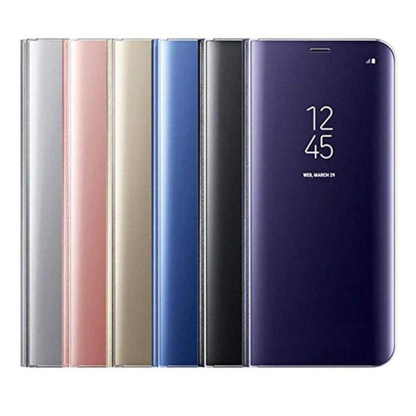 Elegant LEMAN etui - Samsung Galaxy A20S Lilablå