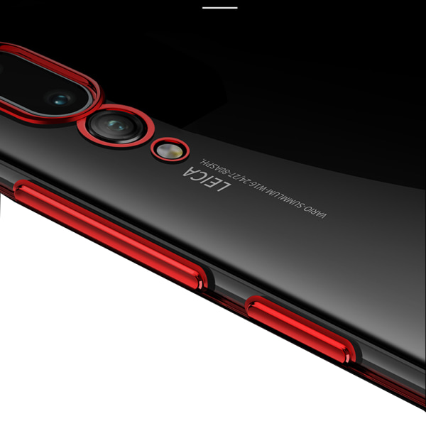 Huawei P20 - Skyddande Silikonskal Röd