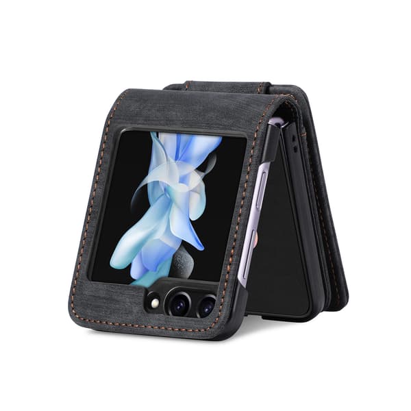 Galaxy Z Flip 5 5G - 2 i 1 Plånboksfodral med kortfack Lila